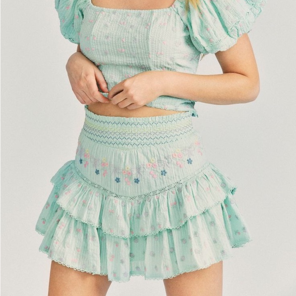LOVESHACKFANCY SKIRT